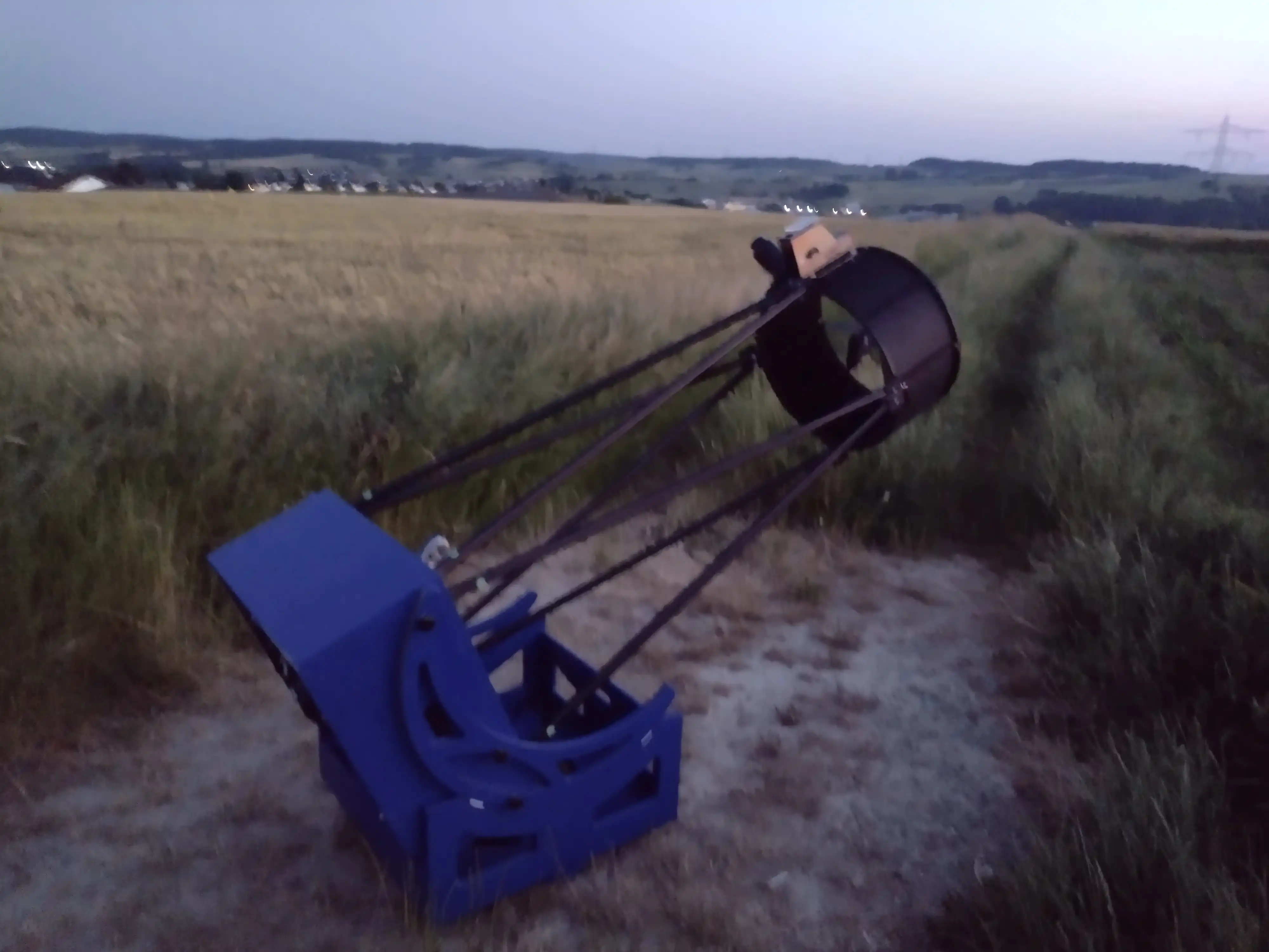 Tieferlegung des 16-Zoll-Dobsons "Blue Snowball"