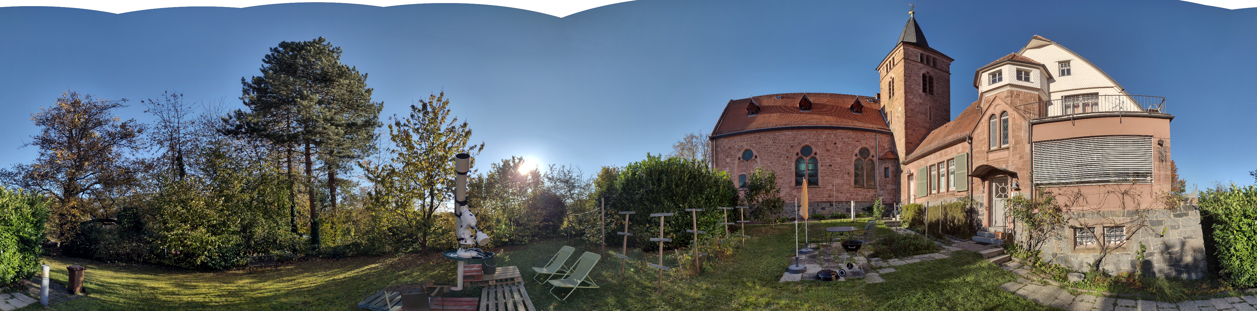 Panorama der Sternwarte Fürth Odenwald