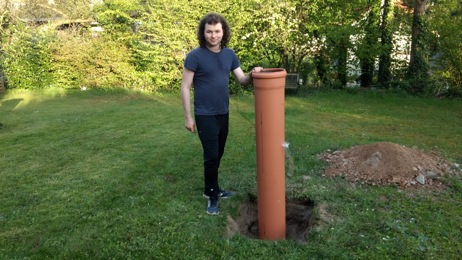 Zweite Rohrinstallation