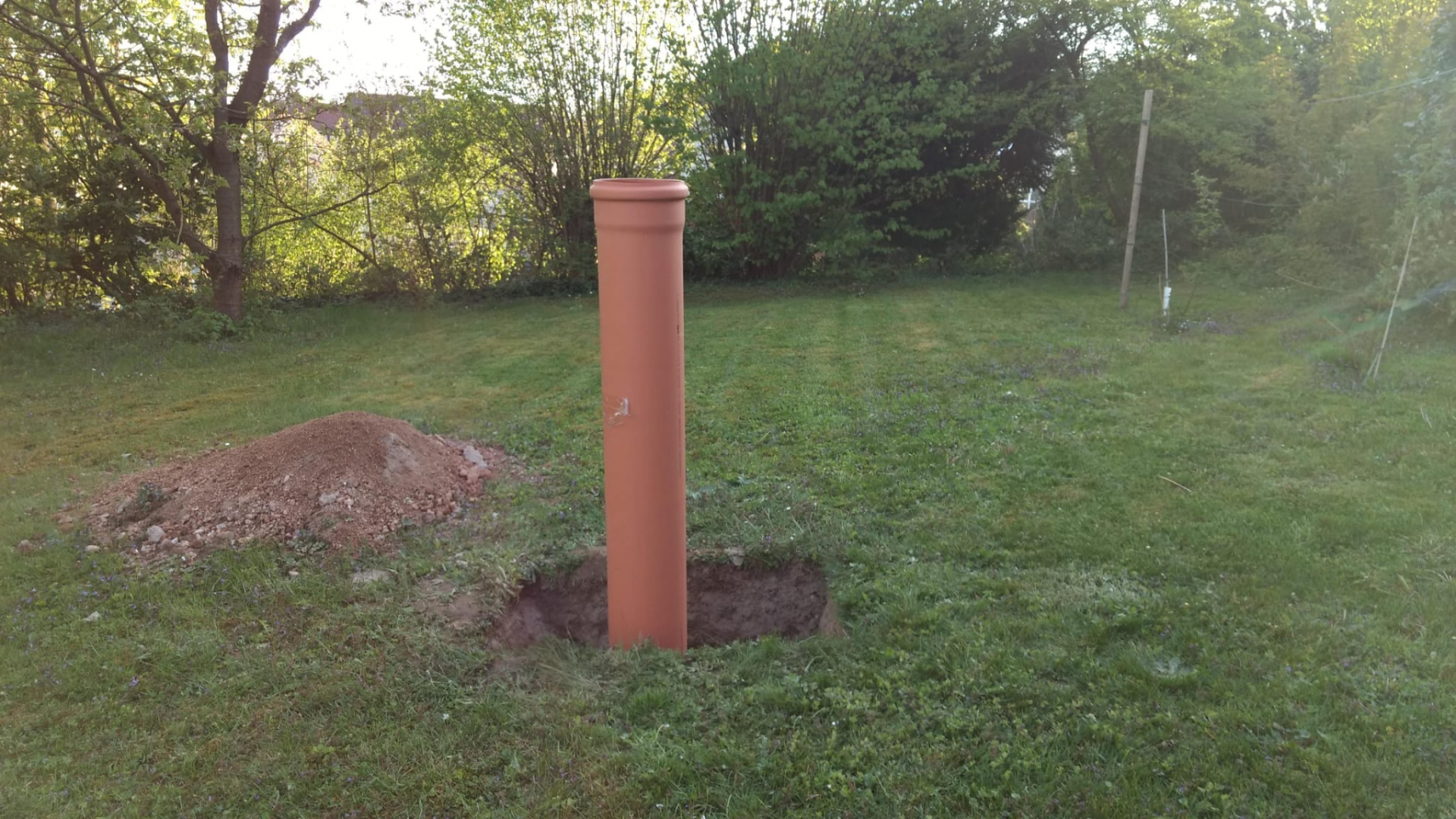 Vierte Rohrinstallation